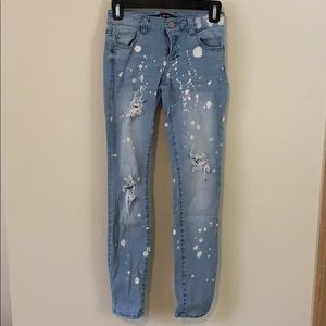 Fashion nova distressed skinny jeans